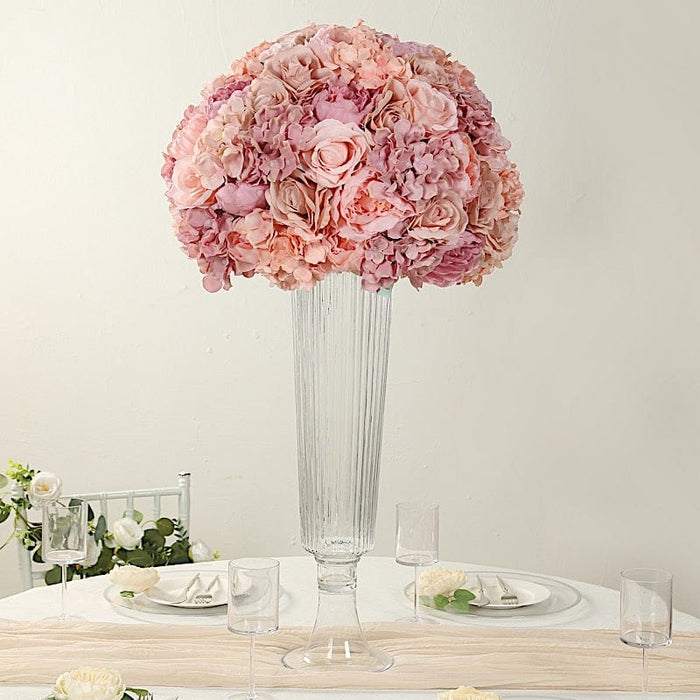 20" Pre-Arranged Artificial Rose Wedding Centerpiece