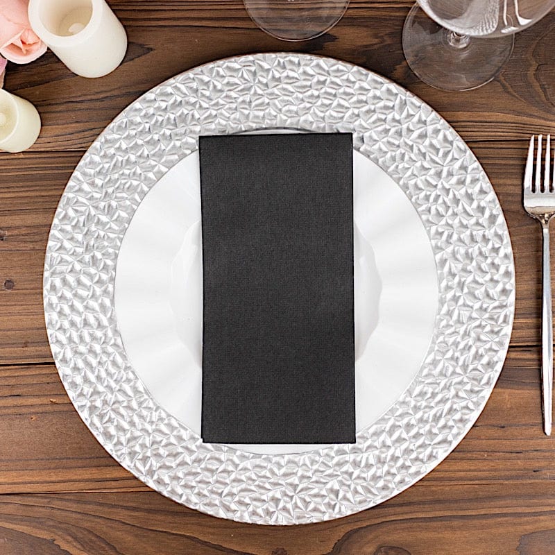 20 Rectangular 17" x 12" Airlaid Paper Disposable Dinner Napkins