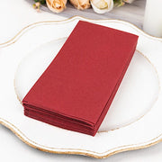 20 Rectangular 17" x 12" Airlaid Paper Disposable Dinner Napkins
