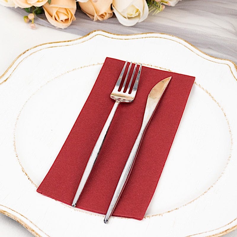 20 Rectangular 17" x 12" Airlaid Paper Disposable Dinner Napkins