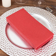 20 Rectangular 17" x 12" Airlaid Paper Disposable Dinner Napkins