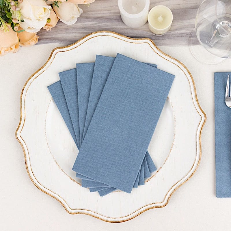 20 Rectangular 17" x 12" Airlaid Paper Disposable Dinner Napkins