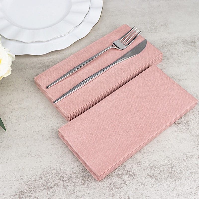 20 Rectangular 17" x 12" Airlaid Paper Disposable Dinner Napkins