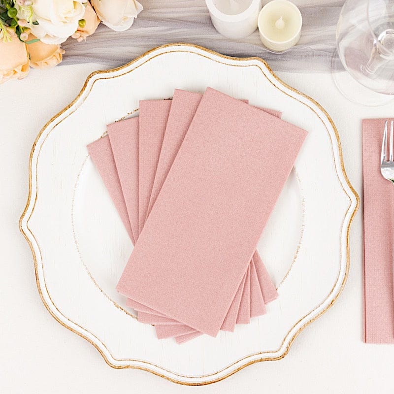 20 Rectangular 17" x 12" Airlaid Paper Disposable Dinner Napkins