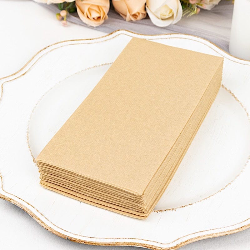 20 Rectangular 17" x 12" Airlaid Paper Disposable Dinner Napkins