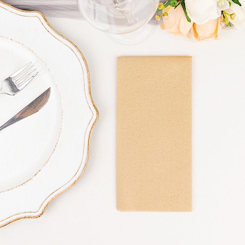 20 Rectangular 17" x 12" Airlaid Paper Disposable Dinner Napkins