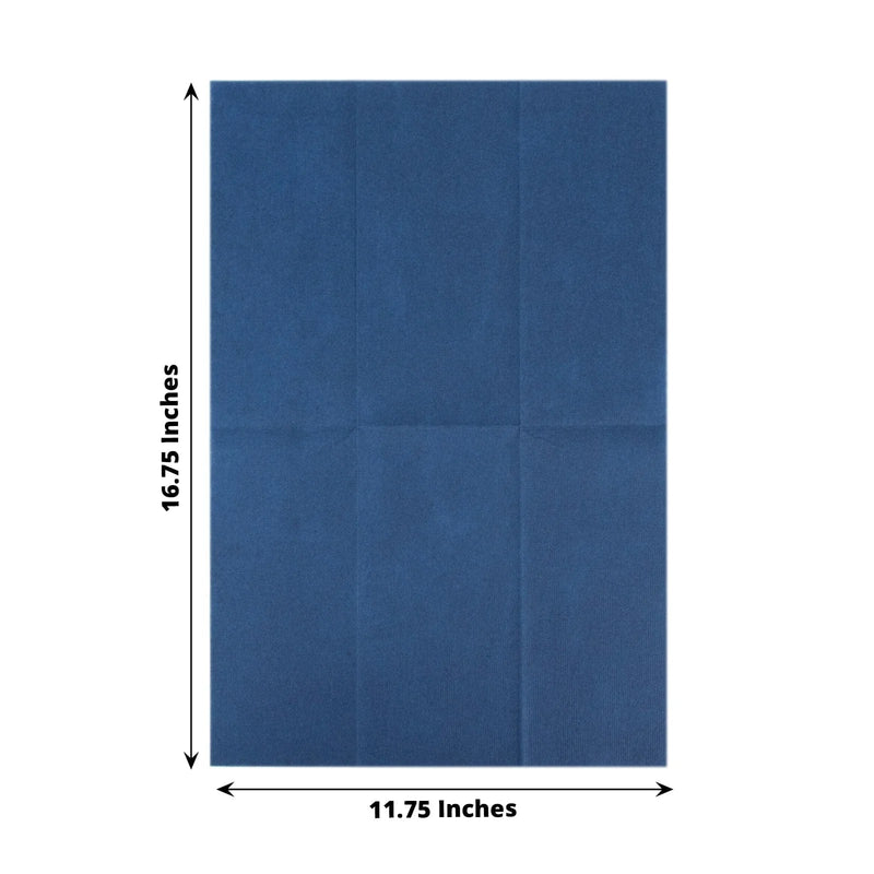 20 Rectangular 17" x 12" Airlaid Paper Disposable Dinner Napkins