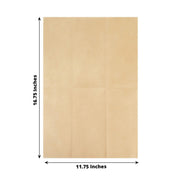 20 Rectangular 17" x 12" Airlaid Paper Disposable Dinner Napkins