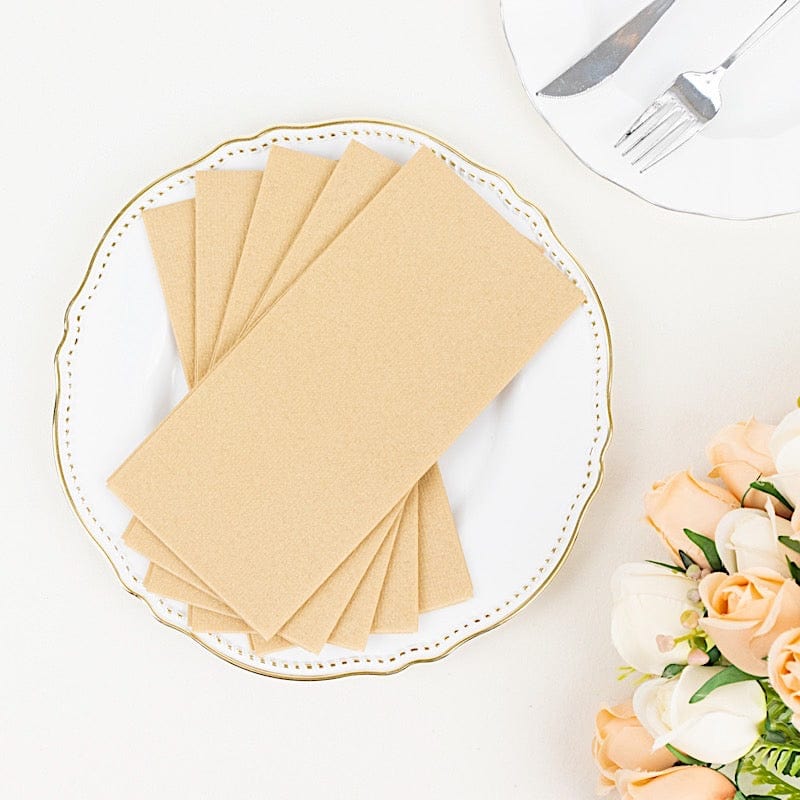 20 Rectangular 17" x 12" Airlaid Paper Disposable Dinner Napkins