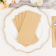 20 Rectangular 17" x 12" Airlaid Paper Disposable Dinner Napkins