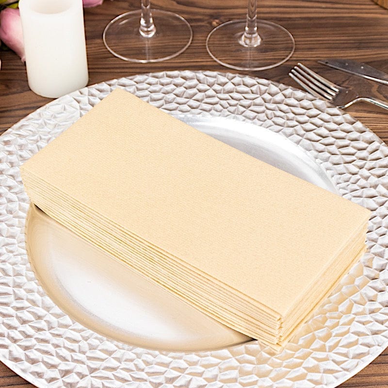 20 Rectangular 17" x 12" Airlaid Paper Disposable Dinner Napkins