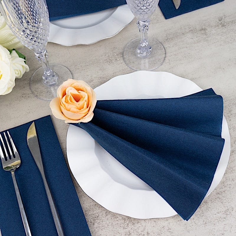 20 Rectangular 17" x 12" Airlaid Paper Disposable Dinner Napkins