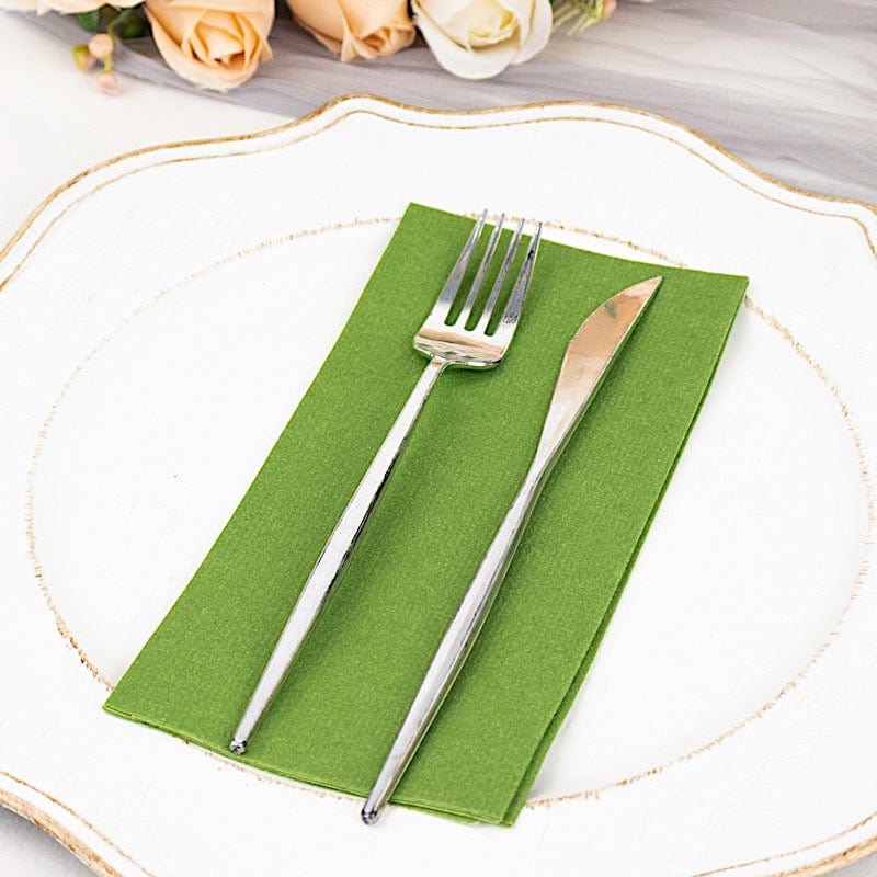 20 Rectangular 17" x 12" Airlaid Paper Disposable Dinner Napkins