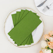 20 Rectangular 17" x 12" Airlaid Paper Disposable Dinner Napkins
