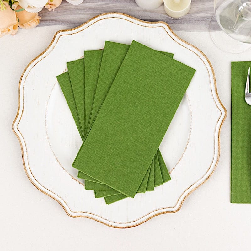 20 Rectangular 17" x 12" Airlaid Paper Disposable Dinner Napkins