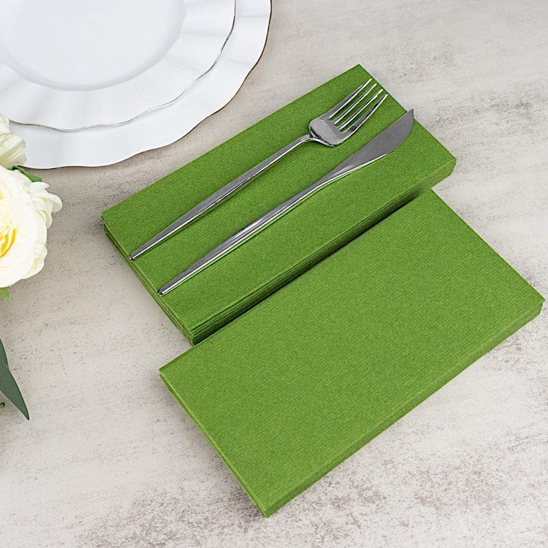 20 Rectangular 17" x 12" Airlaid Paper Disposable Dinner Napkins