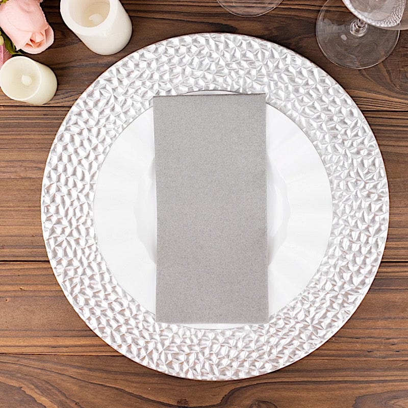 20 Rectangular 17" x 12" Airlaid Paper Disposable Dinner Napkins