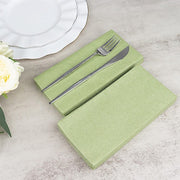 20 Rectangular 17" x 12" Airlaid Paper Disposable Dinner Napkins