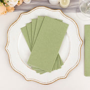 20 Rectangular 17" x 12" Airlaid Paper Disposable Dinner Napkins