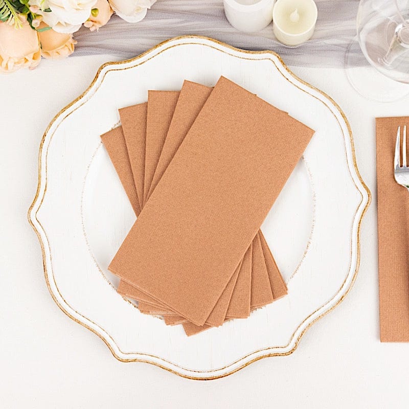20 Rectangular 17" x 12" Airlaid Paper Disposable Dinner Napkins