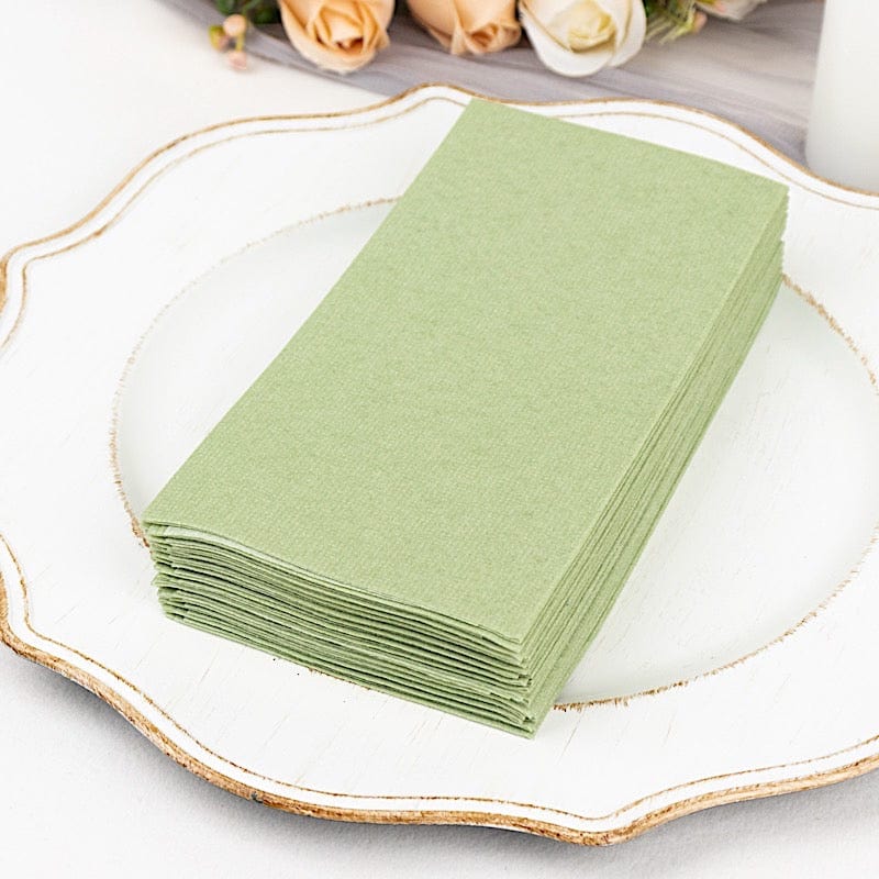 20 Rectangular 17" x 12" Airlaid Paper Disposable Dinner Napkins
