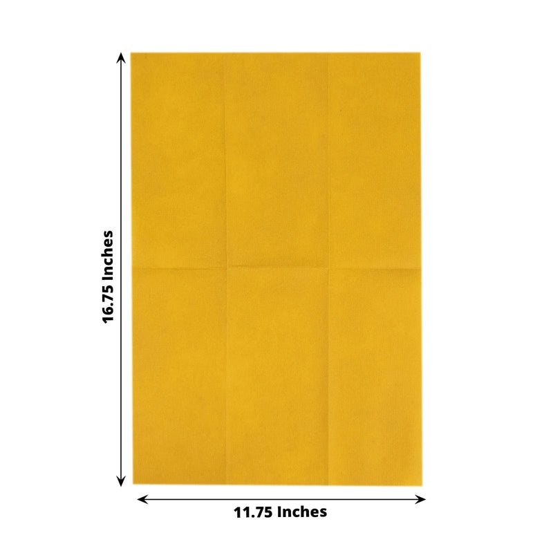 20 Rectangular 17" x 12" Airlaid Paper Disposable Dinner Napkins