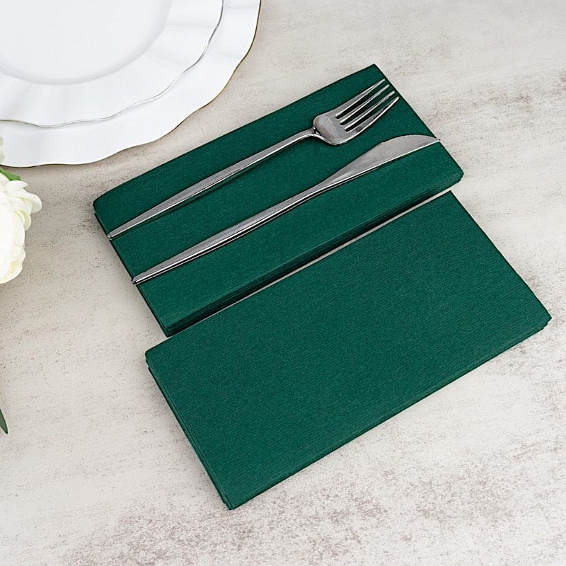 20 Rectangular 17" x 12" Airlaid Paper Disposable Dinner Napkins