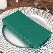 20 Rectangular 17" x 12" Airlaid Paper Disposable Dinner Napkins