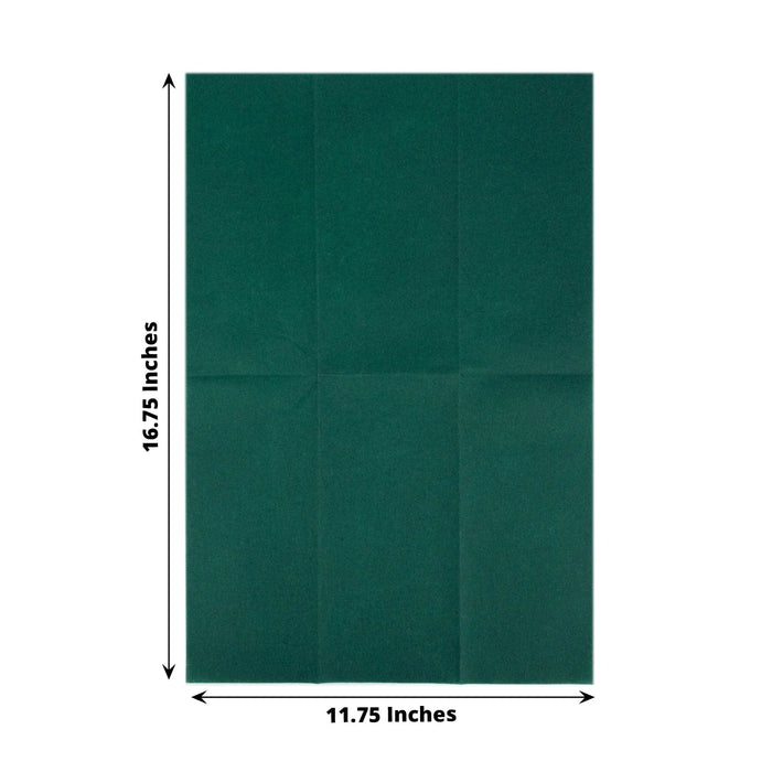 20 Rectangular 17" x 12" Airlaid Paper Disposable Dinner Napkins