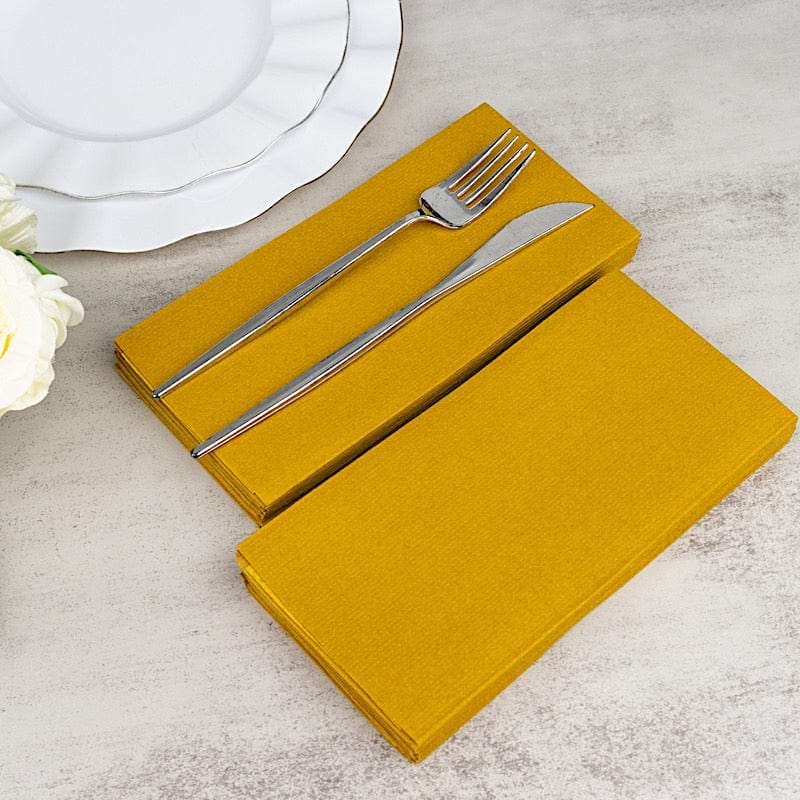 20 Rectangular 17" x 12" Airlaid Paper Disposable Dinner Napkins