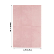 20 Rectangular 17" x 12" Airlaid Paper Disposable Dinner Napkins