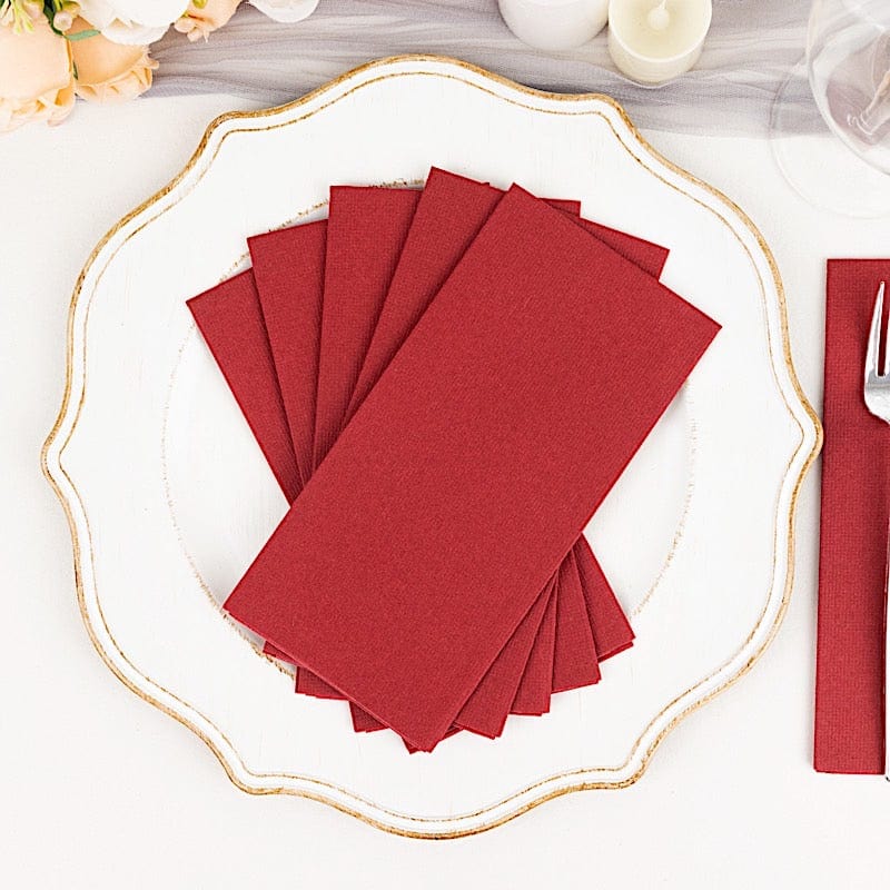 20 Rectangular 17" x 12" Airlaid Paper Disposable Dinner Napkins