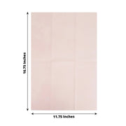 20 Rectangular 17" x 12" Airlaid Paper Disposable Dinner Napkins