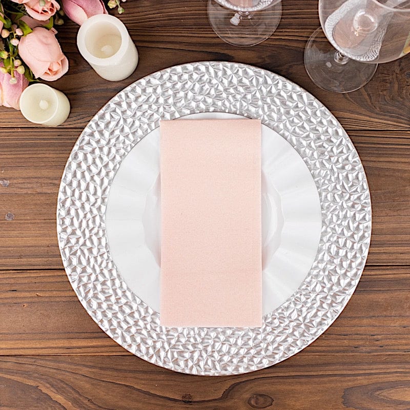 20 Rectangular 17" x 12" Airlaid Paper Disposable Dinner Napkins