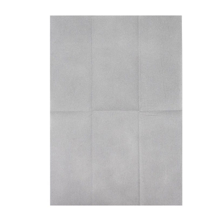 20 Rectangular 17" x 12" Airlaid Paper Disposable Dinner Napkins NAP_DIN2_06_SILV