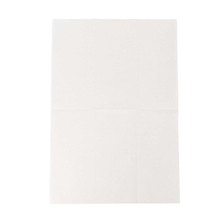 20 Rectangular 17" x 12" Airlaid Paper Disposable Dinner Napkins NAP_DIN2_06_WHT