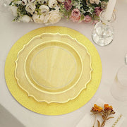 20 Round 13" Glitter Round Paper Table Placemats
