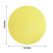 20 Round 13" Glitter Round Paper Table Placemats