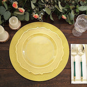 20 Round 13" Glitter Round Paper Table Placemats