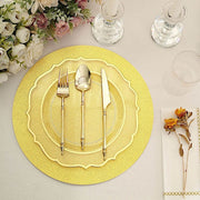 20 Round 13" Glitter Round Paper Table Placemats