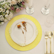 20 Round 13" Glitter Round Paper Table Placemats