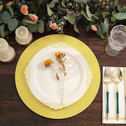 20 Round 13" Glitter Round Paper Table Placemats