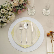20 Round 13" Glitter Round Paper Table Placemats