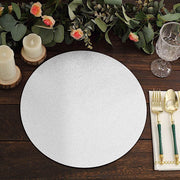 20 Round 13" Glitter Round Paper Table Placemats