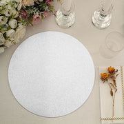 20 Round 13" Glitter Round Paper Table Placemats