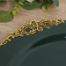 20 Round 13" Plastic Charger Plates with Embossed Baroque Rim CHRG_PLSTLW1310_CLGD_PK20