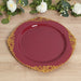 20 Round 13" Plastic Charger Plates with Embossed Baroque Rim CHRG_PLSTLW1310_CLGD_PK20