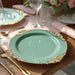 20 Round 13" Plastic Charger Plates with Embossed Baroque Rim CHRG_PLSTLW1310_CLGD_PK20