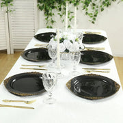 20 Round 13" Plastic Charger Plates with Embossed Baroque Rim CHRG_PLSTLW1310_CLGD_PK20