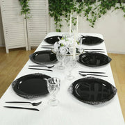 20 Round 13" Plastic Charger Plates with Embossed Baroque Rim CHRG_PLSTLW1310_CLGD_PK20